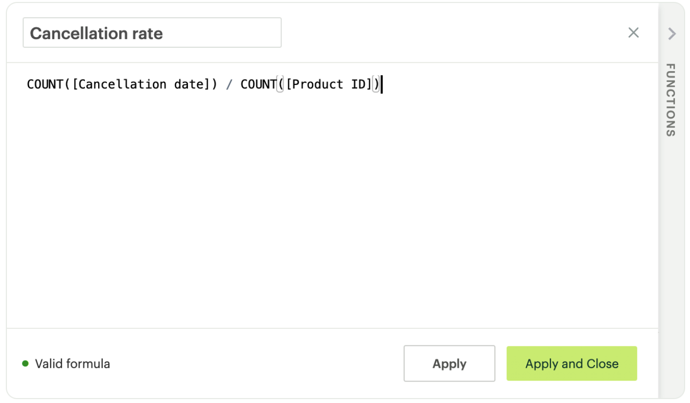 Adding calculated fields to the dataset