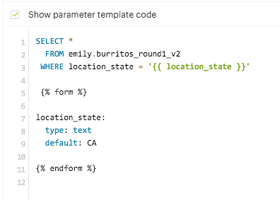 Parameters in Embed Code