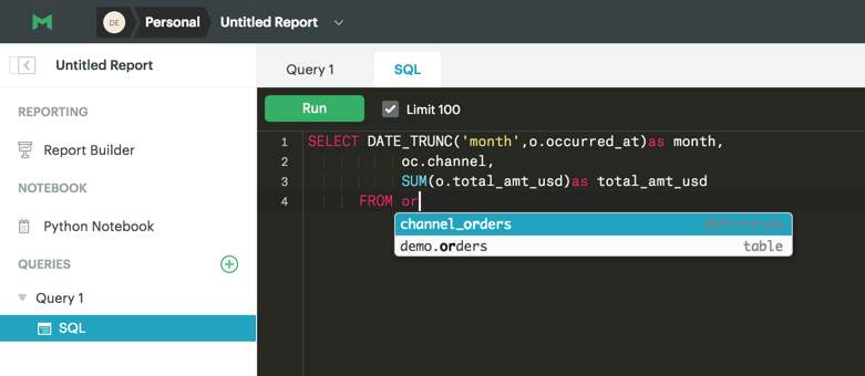 Reference Definitions in multiple queries