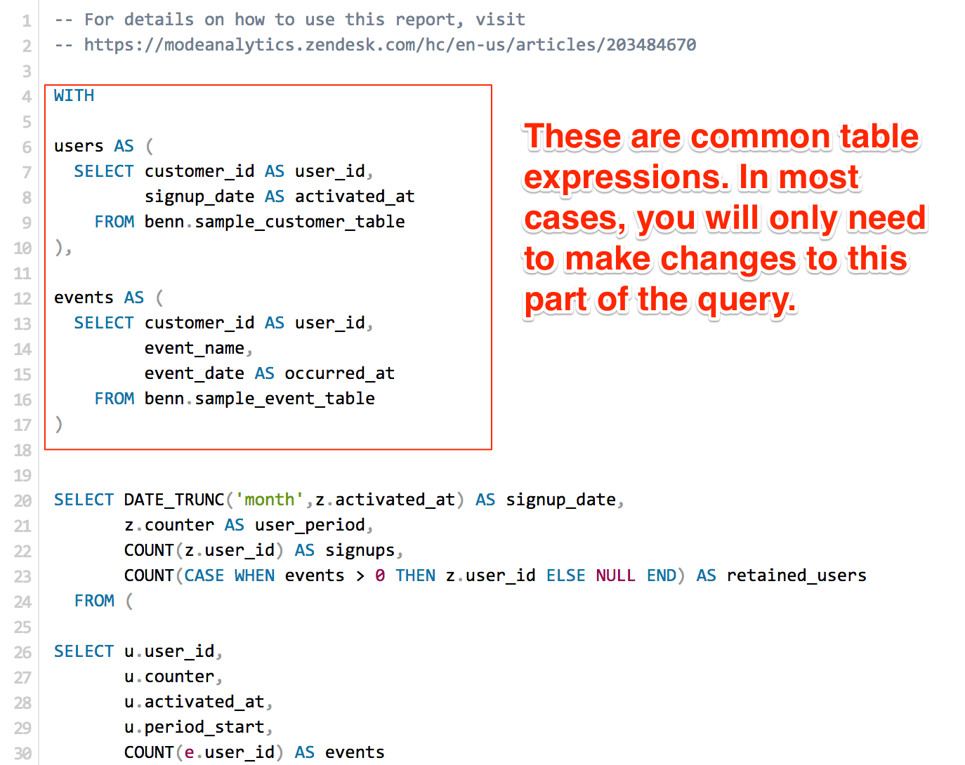 Common Table Expressions