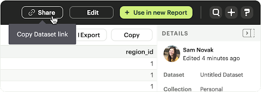 Share a dataset