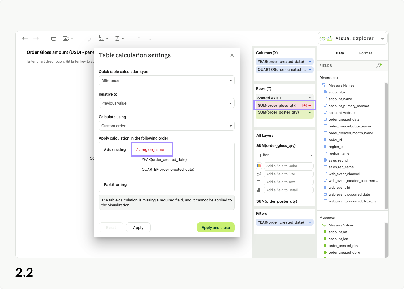 Table calc settings 2.2